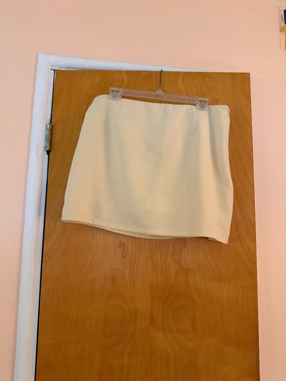 Sincerely Jules Pale Yellow High Waist Mini A-Line Skort, Size XL